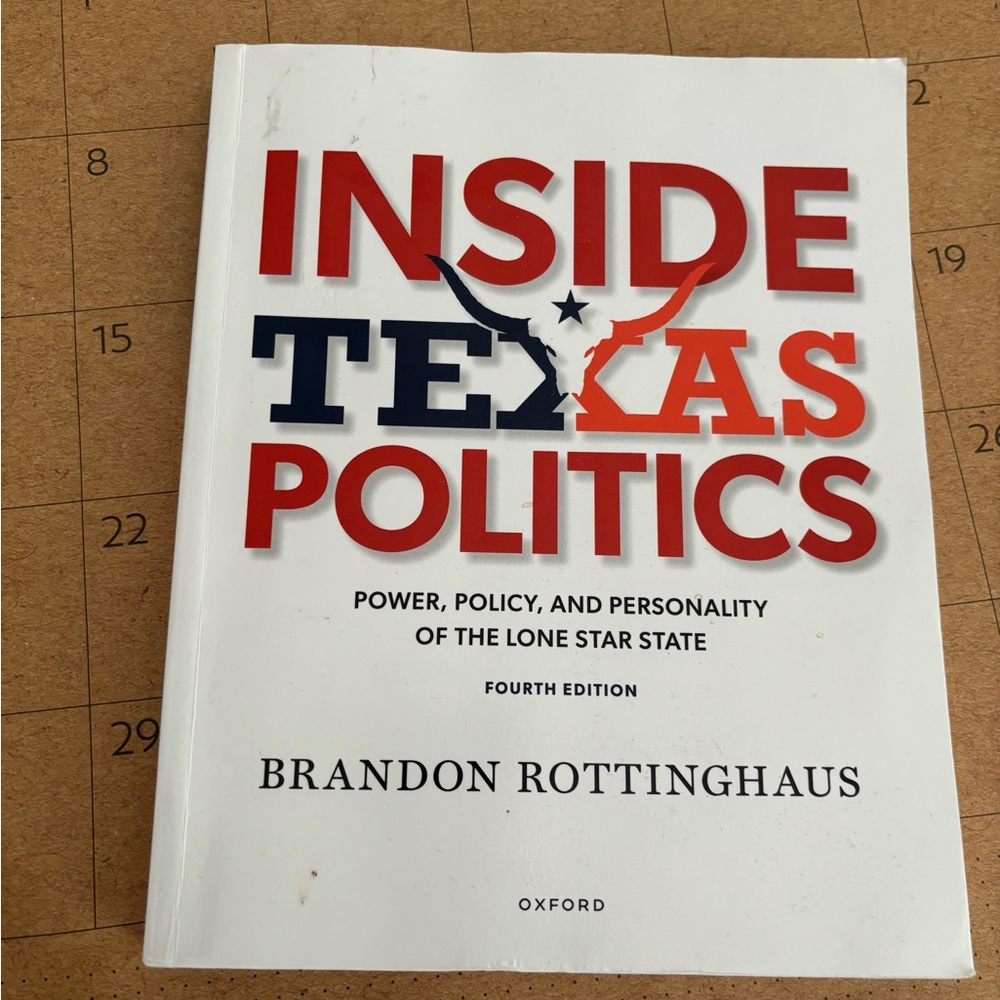 Oxford Inside Texas Politics Book - Red, Blue, White